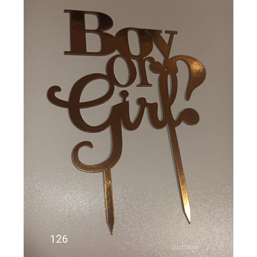 Топер для торта «Boy or Girl?» (126)