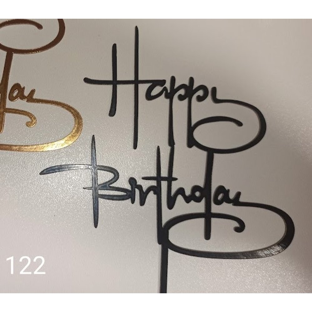 Топер для торта «Happy Birthday»(122)