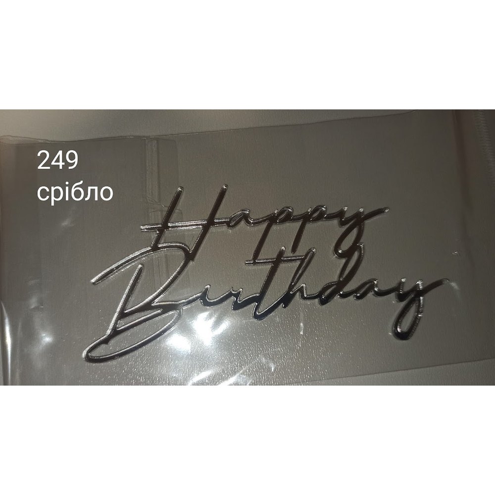 Топер «Happy Birthday» (249)