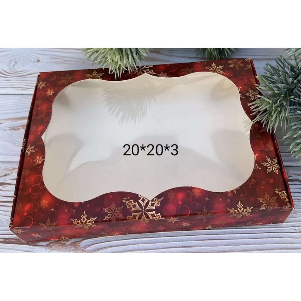 Коробка для печива та цукерок 20*20*3